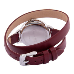 Oui & Me Petite Fleurette Analogue Red Round Dial Women's Watch- ME010133