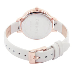 OUI & ME Petite Fleurette Analogue White Round Dial Women's Watch- ME010139