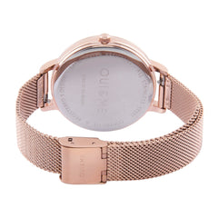 Oui & Me Grande Fleurette Analogue Pink Round Dial Women's Watch- ME010155