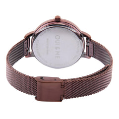 Oui & Me Fleurette Analogue Red Round Dial Women's Watch- ME010159