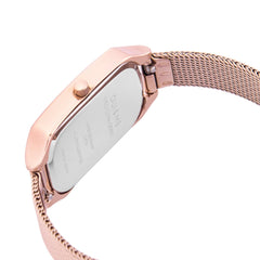 Oui & Me Finette Analogue Rose Gold Rectangular Dial Women's Watch- ME010164