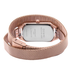 Oui & Me Finette Analogue Rose Gold Rectangular Dial Women's Watch- ME010164