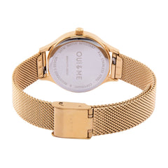 OUI & ME Minette Analogue Yellow Gold Round Dial Women's Watch- ME010171