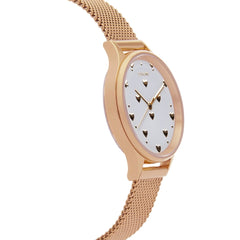 OUI & ME Minette Analogue Yellow Gold Round Dial Women's Watch- ME010171