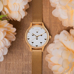 OUI & ME Minette Analogue Yellow Gold Round Dial Women's Watch- ME010171