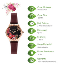 OUI & ME Minette Analogue Black Round Dial Women's Watch- ME010173