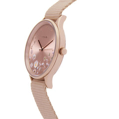 OUI & ME Petite Bichette Analogue Rose Gold Round Dial Women's Watch- ME010174