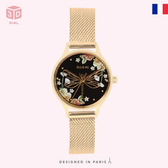OUI & ME Minette Analogue Black Round Dial Women's Watch- ME010178