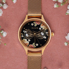 OUI & ME Minette Analogue Black Round Dial Women's Watch- ME010178