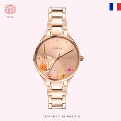 OUI & ME Petite Bichette Analogue Rose Gold Round Dial Women's Watch- ME010217