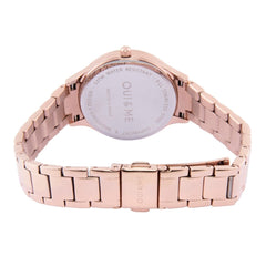 OUI & ME Petite Bichette Analogue Rose Gold Round Dial Women's Watch- ME010217