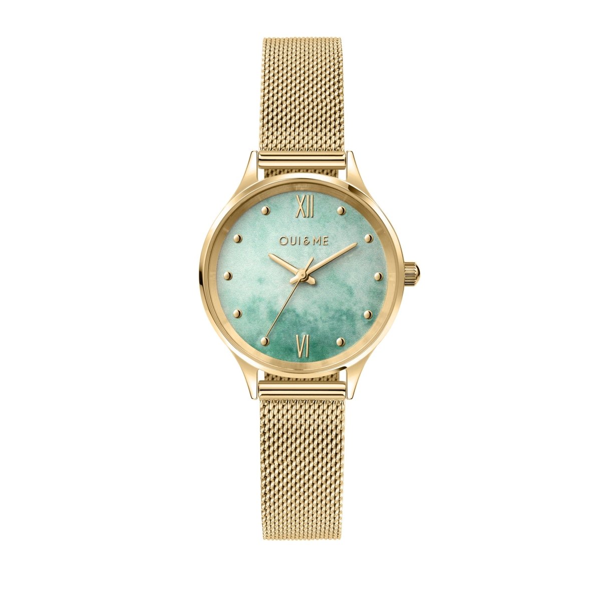 OUI & ME Bichette Analog Green Round Dial Women's Watch- ME010273