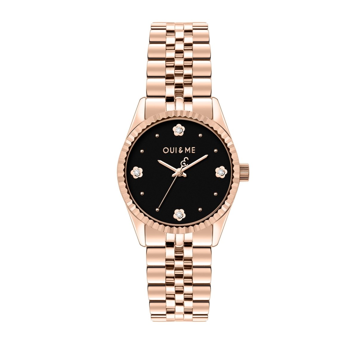 OUI & ME Coquette Analog Black Round Dial Women's Watch- ME010276