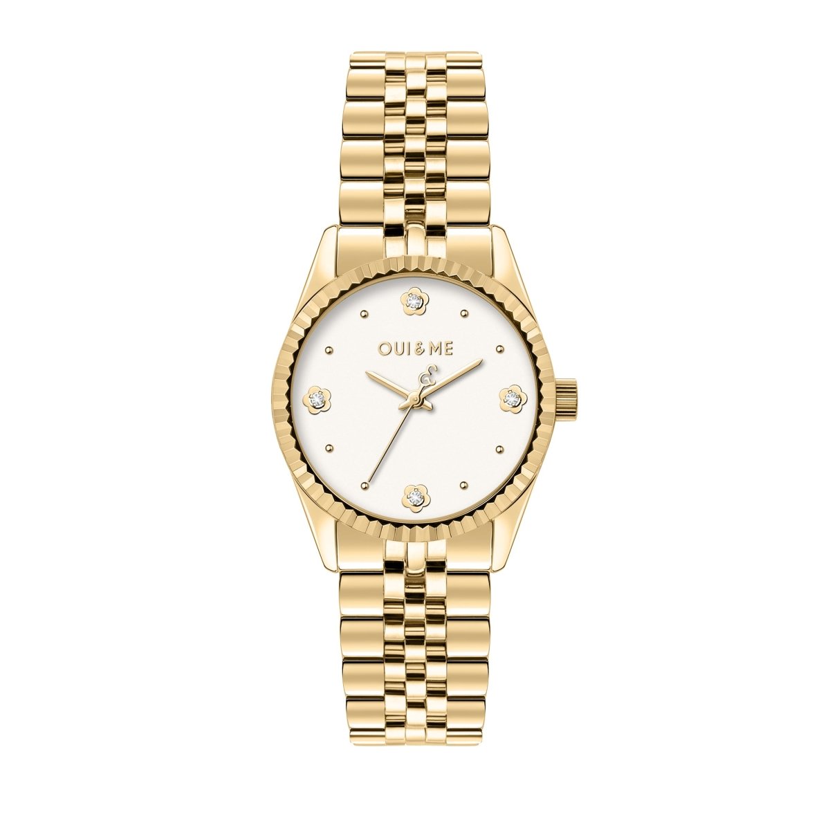 OUI & ME Coquette Analog White Round Dial Women's Watch- ME010277
