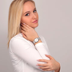 OUI & ME Coquette Analog White Round Dial Women's Watch- ME010278