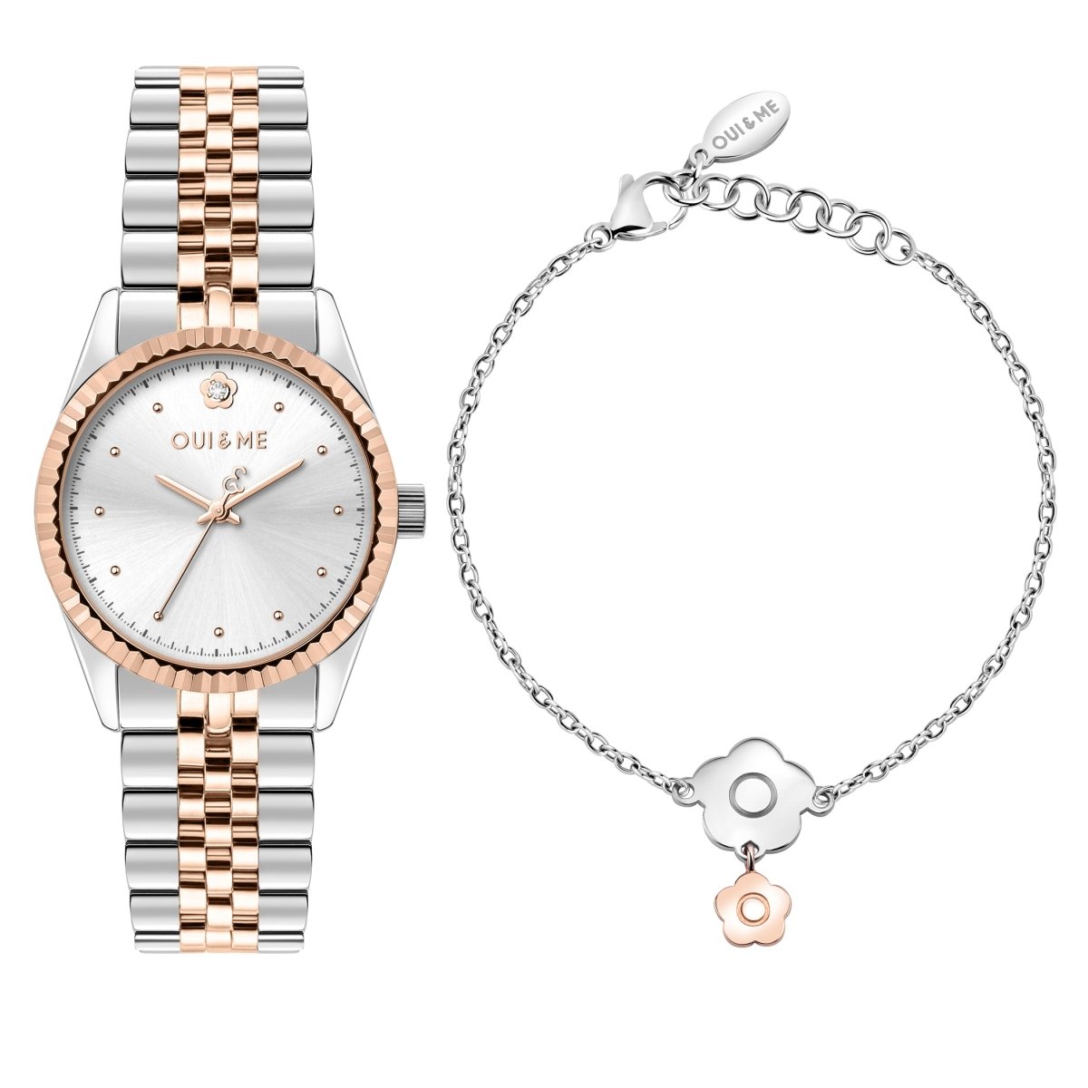 OUI & ME Coquette Analog Silver Round Dial Women's Watch- ME010280