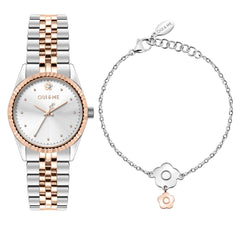 OUI & ME Coquette Analog Silver Round Dial Women's Watch- ME010280