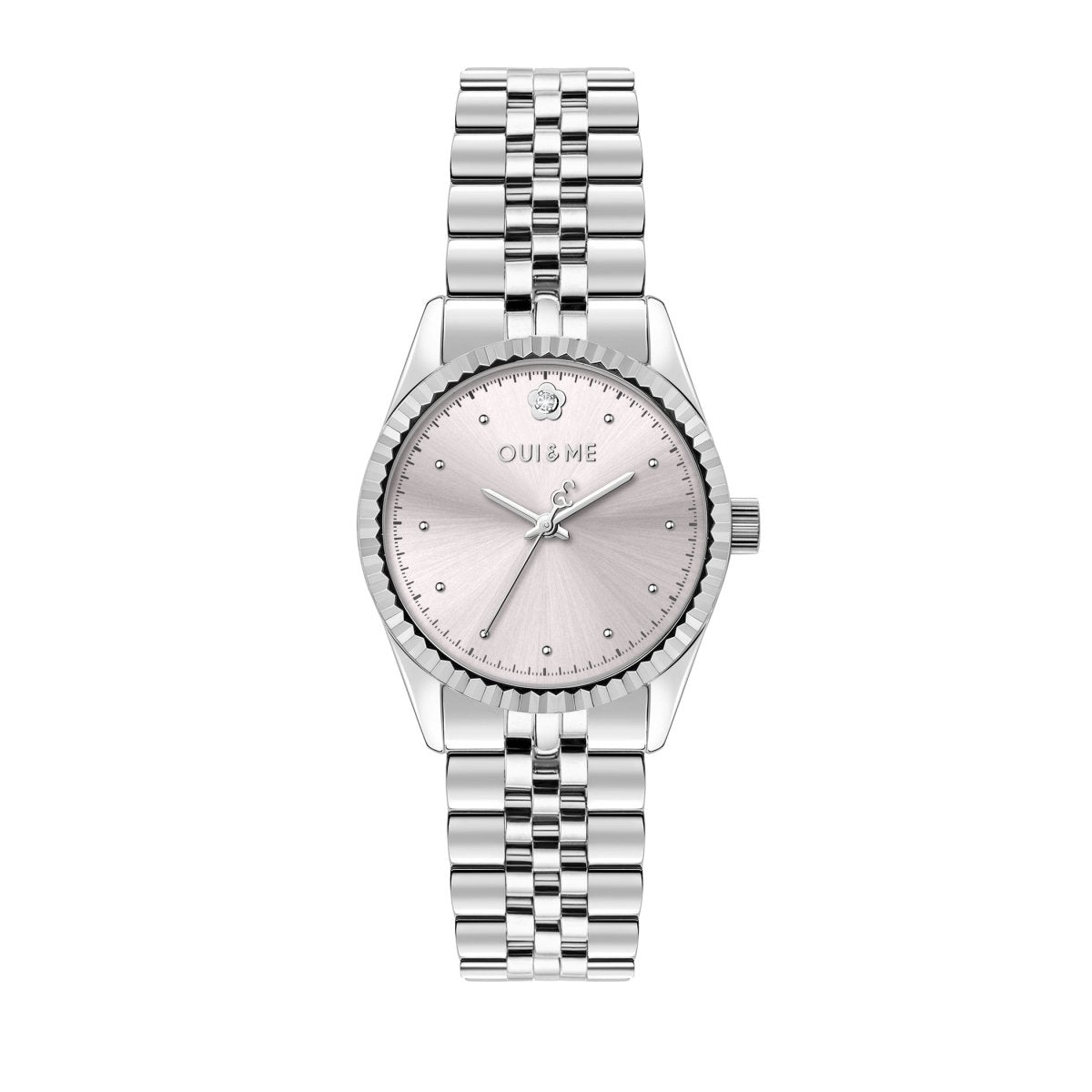 OUI & ME Coquette Analog Silver Round Dial Women's Watch- ME010284