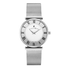 JACQUES DU MANOIR Jasmina Swiss Made Analogue White Round Dial Women's Watch- MICM.09