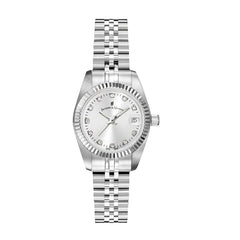 JACQUES DU MANOIR Inspiration Swiss Made Analogue Silver Round Dial Women's Watch- NRO.02