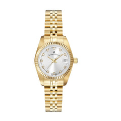 JACQUES DU MANOIR Inspiration Swiss Made Analogue Silver Round Dial Women's Watch- NRO.12