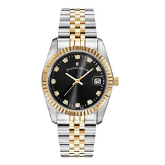 JACQUES DU MANOIR Inspiration Swiss Made Analogue Black Round Dial Women's Watch- NRO.19