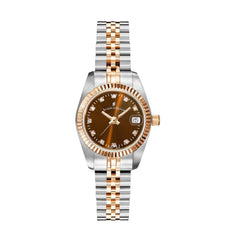 JACQUES DU MANOIR Inspiration Swiss Made Analogue Brown Round Dial Women's Watch- NRO.26