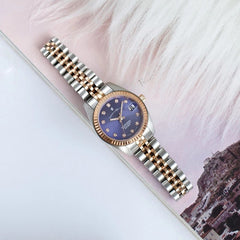 JACQUES DU MANOIR Inspiration Swiss Made Analogue Purple Round Dial Women's Watch- NRO.42