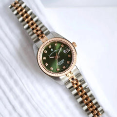 JACQUES DU MANOIR Inspiration Swiss Made Analogue Green Round Dial Women's Watch- NRO.46