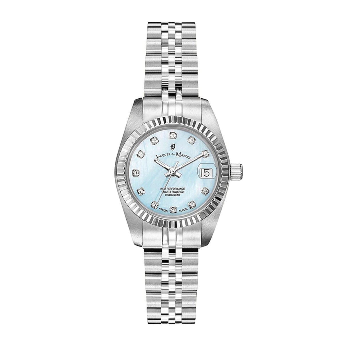 JACQUES DU MANOIR Inspiration Swiss Made Analogue MOP Round Dial Women's Watch- NRO.48