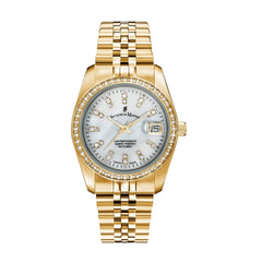 JACQUES DU MANOIR Inspiration Swiss Made Analogue White Round Dial Women's Watch- NROP.11