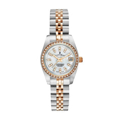 JACQUES DU MANOIR Inspiration Swiss Made Analogue White Round Dial Women's Watch- NROP.24