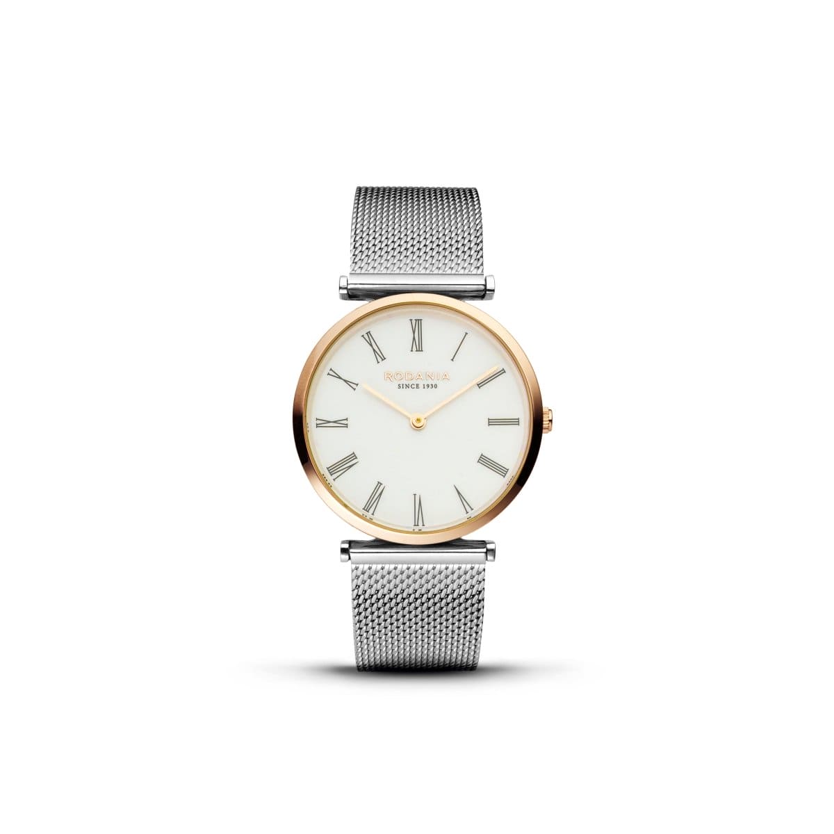 RODANIA Lugano Swiss Made Analog White Round Dial Women's Watch- R14009