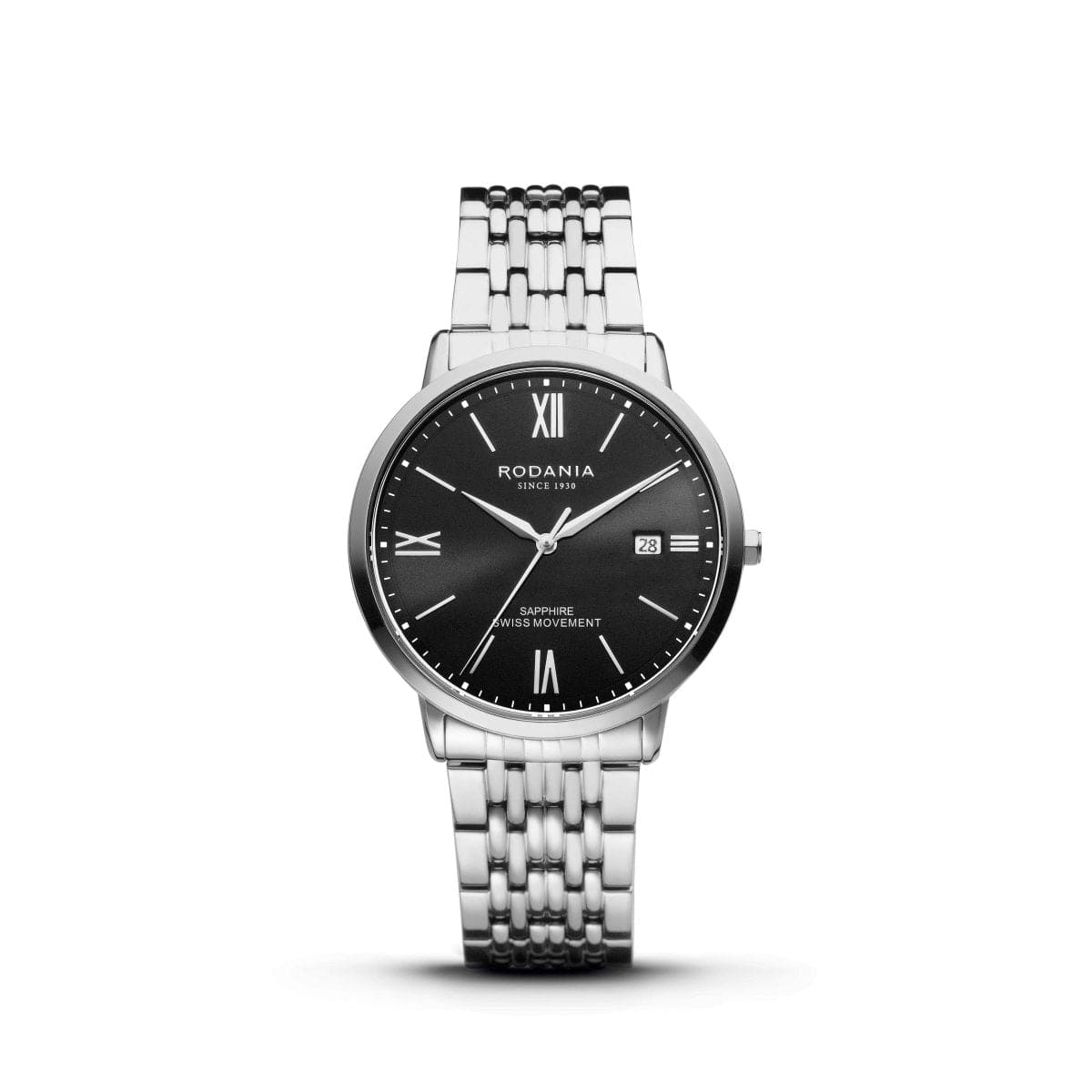 RODANIA Sion Swiss Made Analog Black Round Dial Men's Watch- R15004