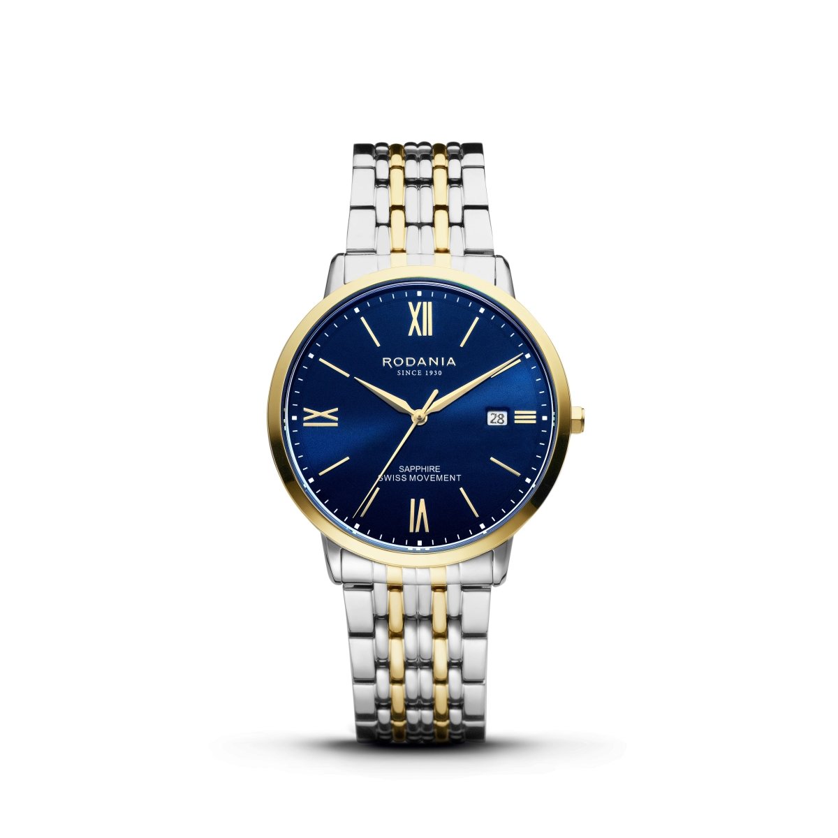 RODANIA Sion Swiss Made Analog Blue Round Dial Men's Watch- R15005