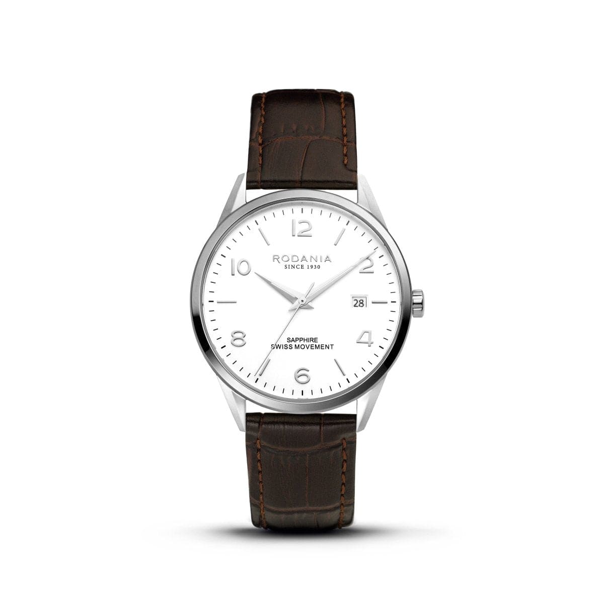 RODANIA Locarno Swiss Made Analog White Round Dial Men's Watch- R16001