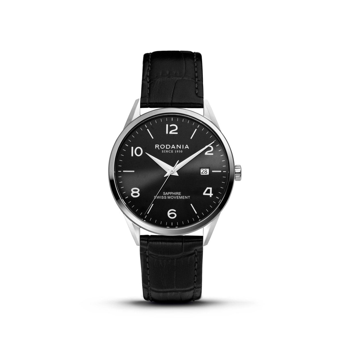 RODANIA Locarno Swiss Made Analog Black Round Dial Men's Watch- R16002