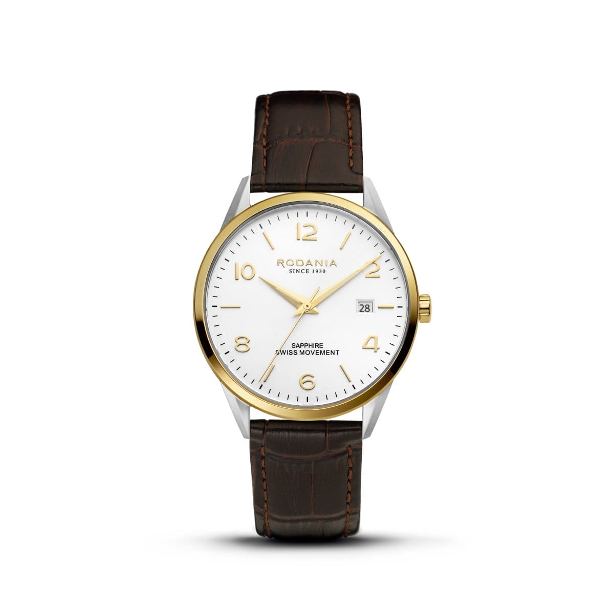 RODANIA Locarno Swiss Made Analog White Round Dial Men's Watch- R16004