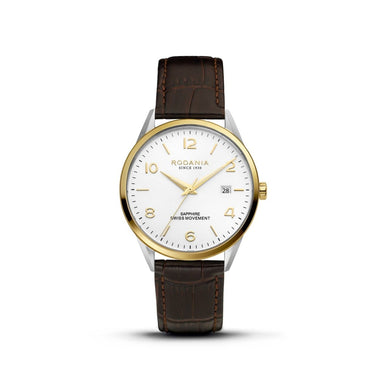 RODANIA Locarno Swiss Made Analog White Round Dial Men's Watch- R16004