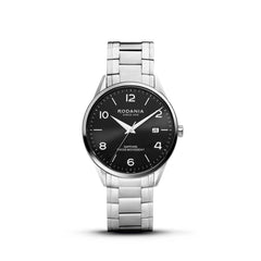 RODANIA Locarno Swiss Made Analog Black Round Dial Men's Watch- R16007