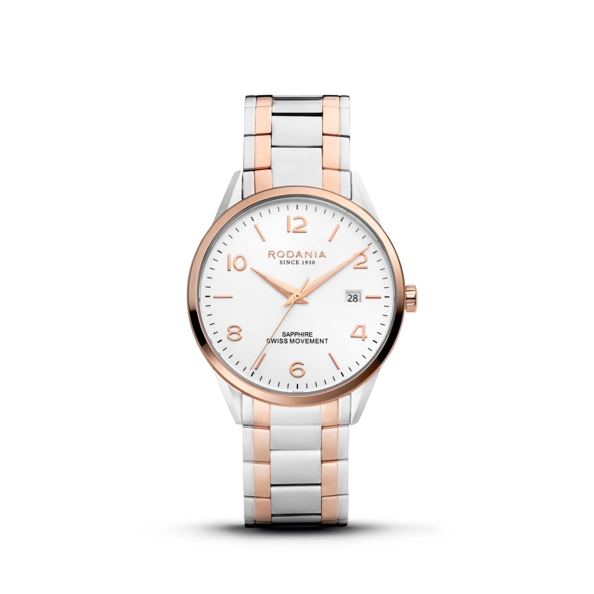 RODANIA Locarno Swiss Made Analog White Round Dial Men's Watch- R16010