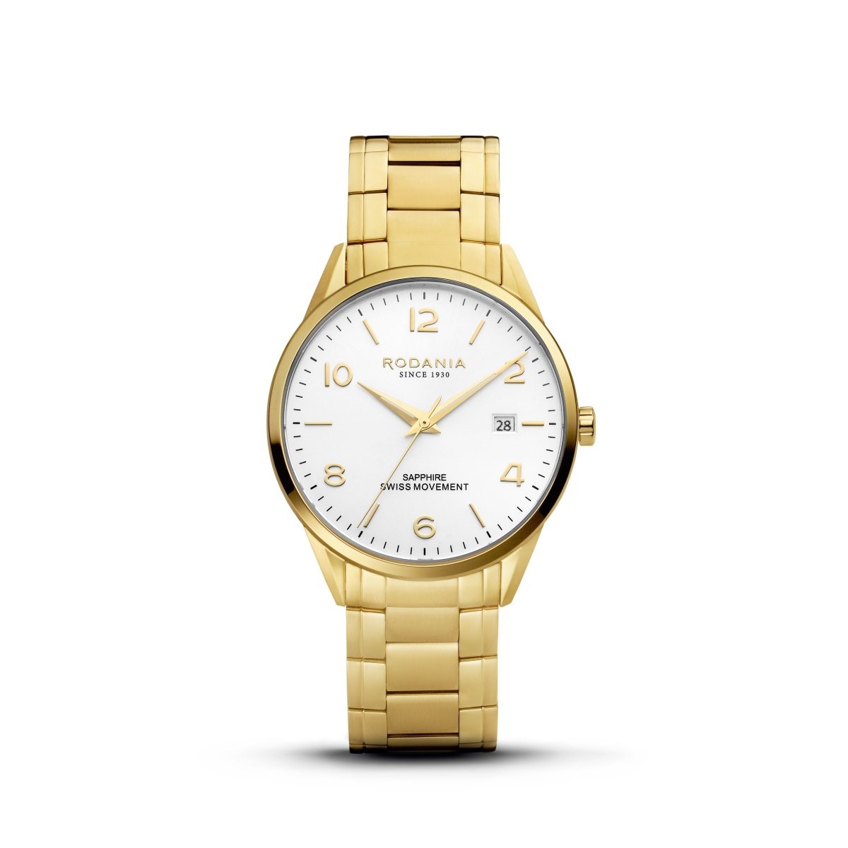 RODANIA Locarno Swiss Made Analog White Round Dial Men's Watch- R16012