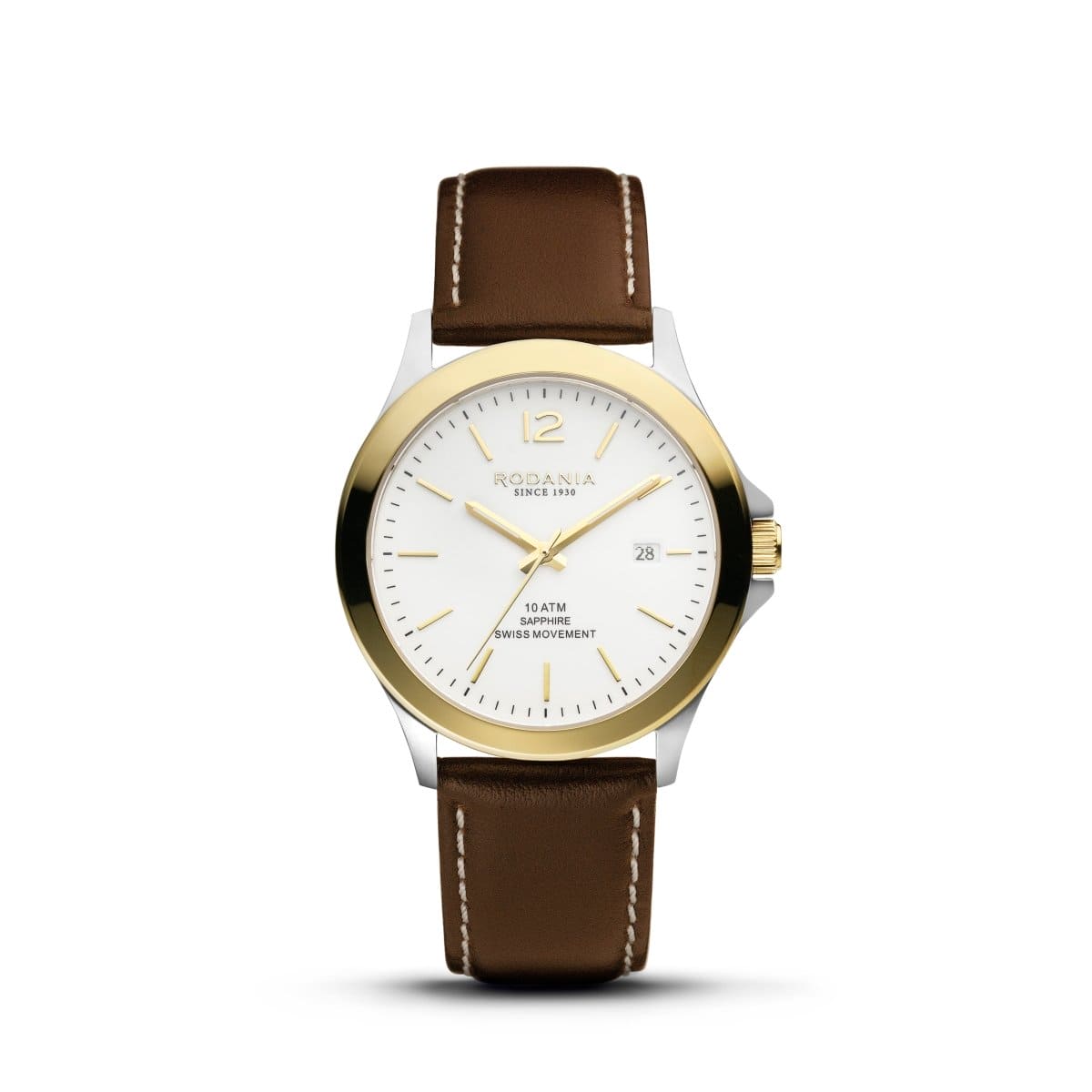 RODANIA Verbier Swiss Made Analog White Round Dial Men's Watch- R17004