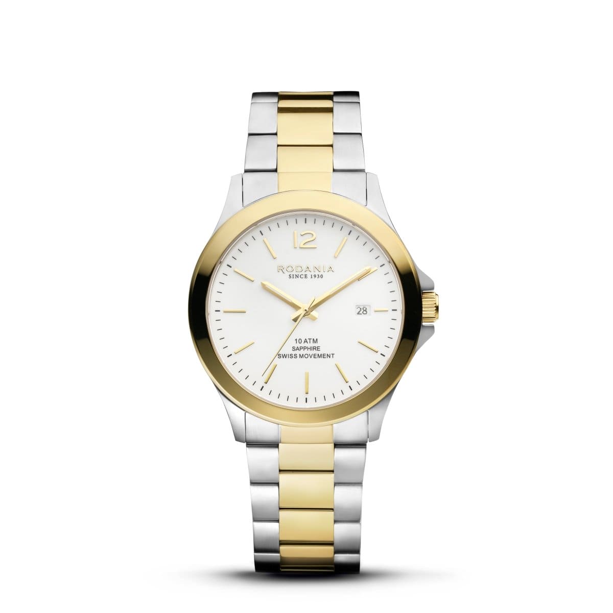 RODANIA Verbier Swiss Made Analog White Round Dial Men's Watch- R17009