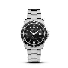 RODANIA Leman Swiss Made Analog Black Round Dial Men's Watch- R18003