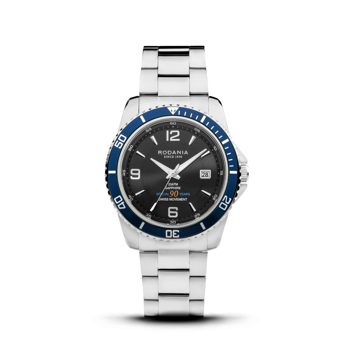 RODANIA Limited Edition Leman Swiss Made Analog Black Round Dial Men's Watch- R18008