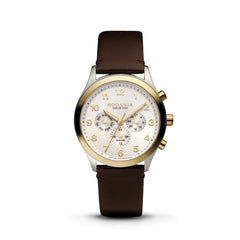 RODANIA Aigle Swiss Made Multifunction White Round Dial Men's Watch- R19004