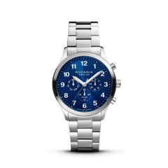 RODANIA Aigle Swiss Made Multifunction Blue Round Dial Men's Watch- R19008