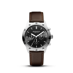 RODANIA Alpine Swiss Made Multifunction Black Round Dial Men's Watch- R20002