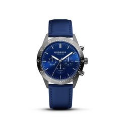 RODANIA Alpine Swiss Made Multifunction Blue Round Dial Men's Watch- R20006